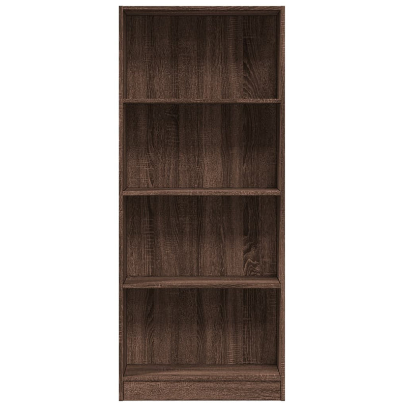 vidaXL barna tölgy színű szerelt fa könyvszekrény 60 x 24 x 143 cm
