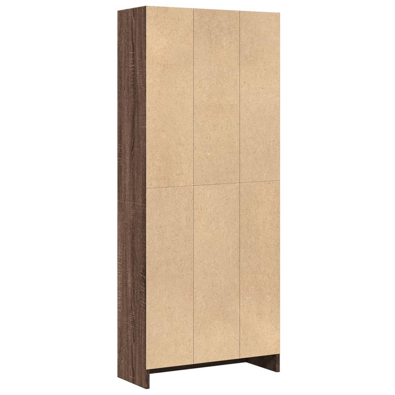 vidaXL barna tölgy színű szerelt fa könyvszekrény 60 x 24 x 143 cm