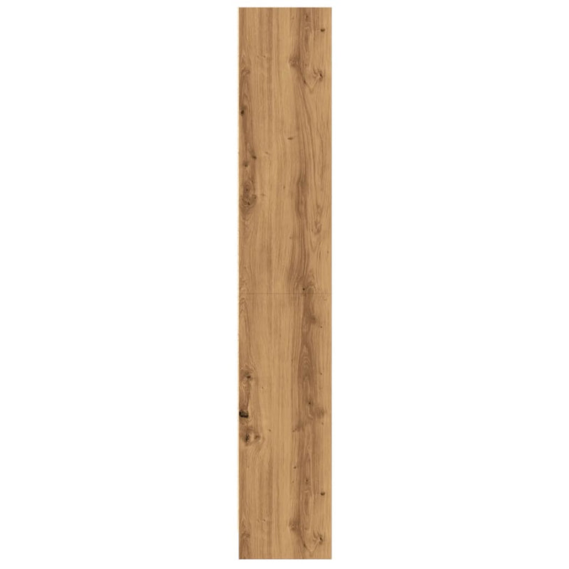 vidaXL kézműves tölgy szerelt fa könyvespolc 60 x 24 x 143 cm