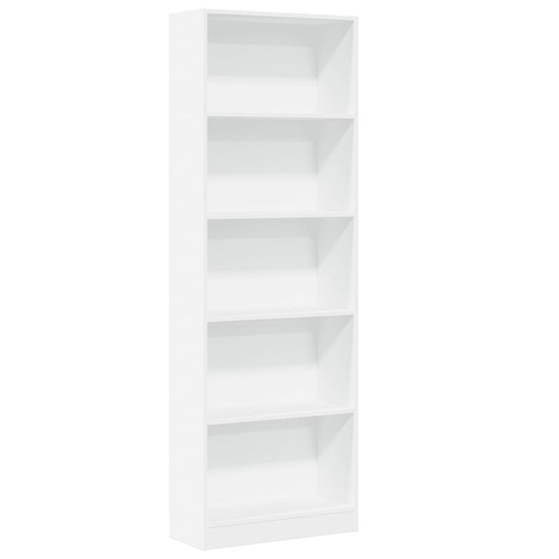 vidaXL fehér, rétegelt fa könyvespolc 60 x 24 x 176 cm