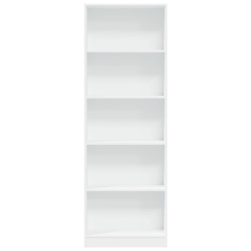 vidaXL fehér, rétegelt fa könyvespolc 60 x 24 x 176 cm