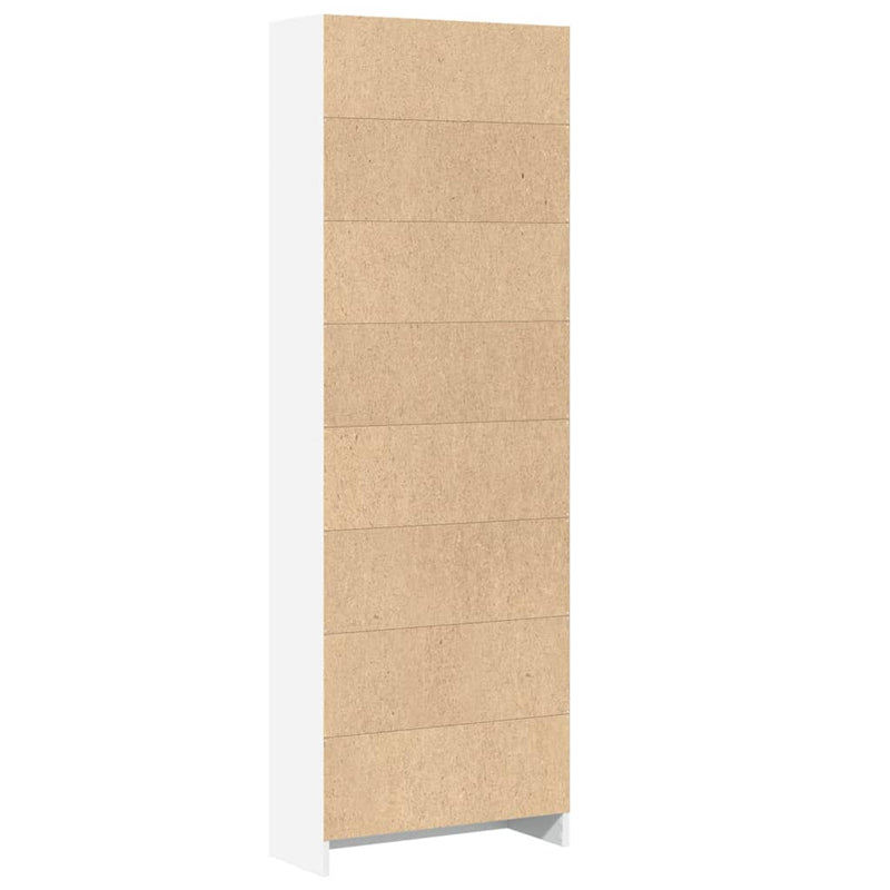 vidaXL fehér, rétegelt fa könyvespolc 60 x 24 x 176 cm