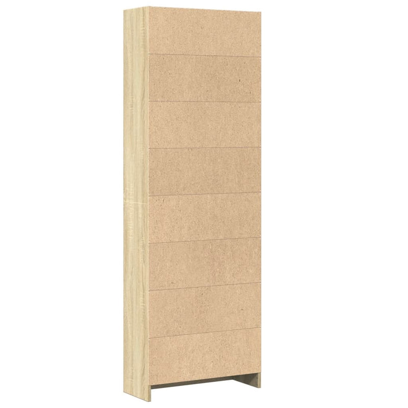 vidaXL sonoma tölgy színű szerelt fa könyvespolc 60 x 24 x 176 cm