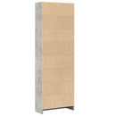 vidaXL betonszürke szerelt fa könyvespolc 60 x 24 x 176 cm