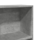vidaXL betonszürke szerelt fa könyvespolc 60 x 24 x 176 cm