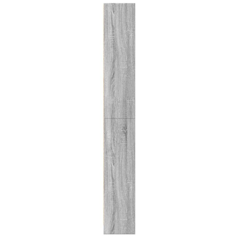 vidaXL szürke sonoma színű szerelt fa könyvespolc 60 x 24 x 176 cm