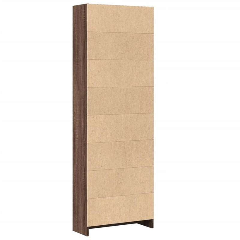 vidaXL barna tölgy színű szerelt fa könyvszekrény 60 x 24 x 176 cm