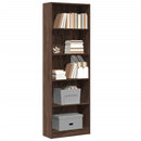 vidaXL barna tölgy színű szerelt fa könyvszekrény 60 x 24 x 176 cm