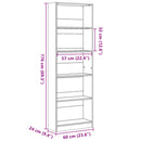 vidaXL antik fa színű szerelt fa könyvespolc 60 x 24 x 176 cm