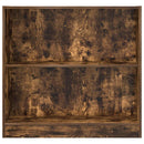 vidaXL füstös tölgy színű szerelt fa könyvszekrény 80 x 24 x 76 cm