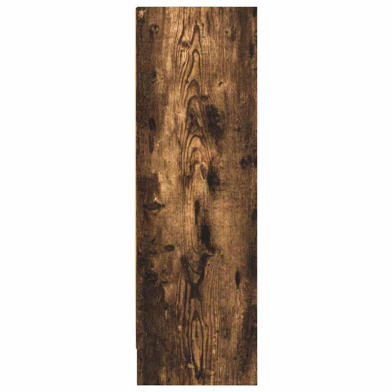 vidaXL füstös tölgy színű szerelt fa könyvszekrény 80 x 24 x 76 cm