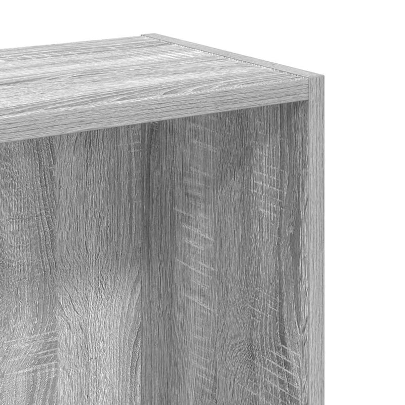 vidaXL szürke sonoma színű szerelt fa könyvespolc 80 x 24 x 76 cm