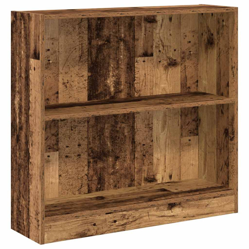 vidaXL antik fa színű szerelt fa könyvespolc 80 x 24 x 76 cm