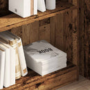 vidaXL antik fa színű szerelt fa könyvespolc 80 x 24 x 76 cm