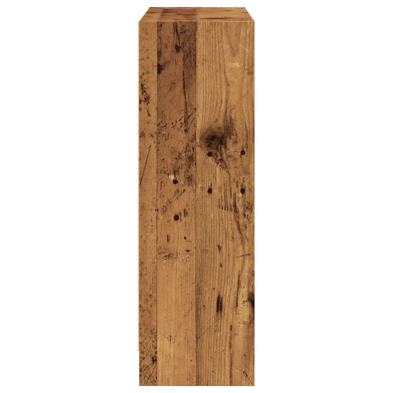 vidaXL antik fa színű szerelt fa könyvespolc 80 x 24 x 76 cm