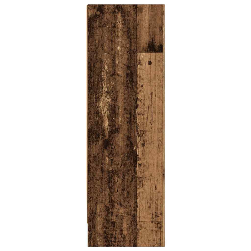vidaXL antik fa színű szerelt fa könyvespolc 80 x 24 x 76 cm