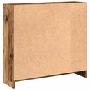 vidaXL antik fa színű szerelt fa könyvespolc 80 x 24 x 76 cm