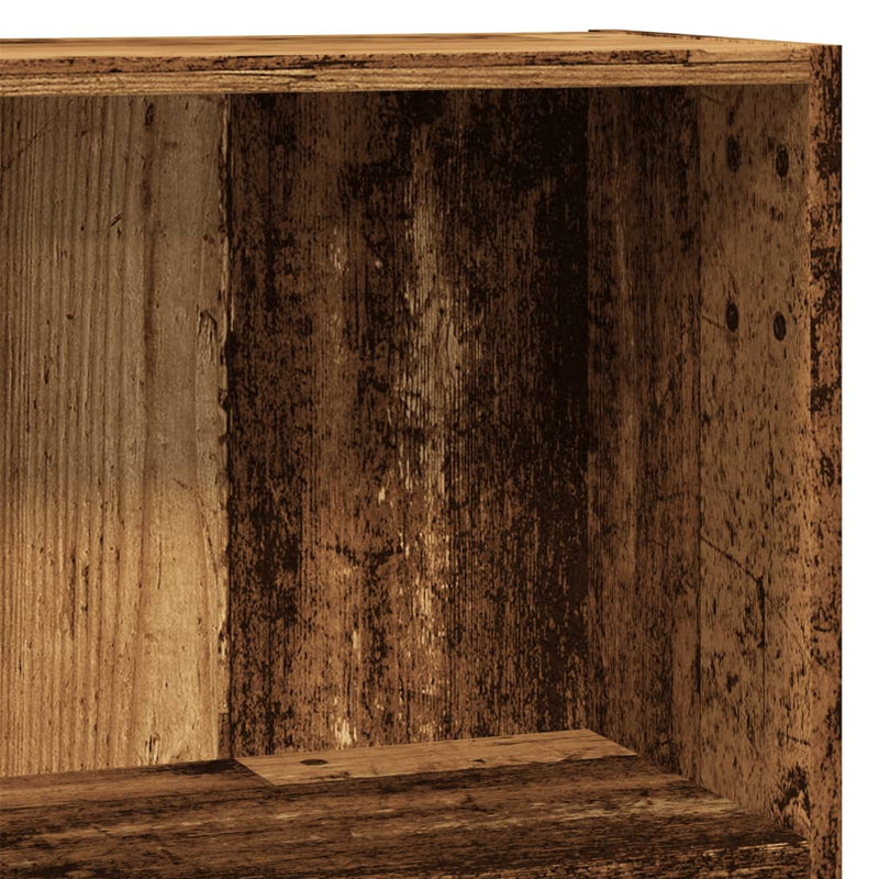 vidaXL antik fa színű szerelt fa könyvespolc 80 x 24 x 76 cm