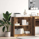 vidaXL antik fa színű szerelt fa könyvespolc 80 x 24 x 76 cm