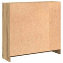 vidaXL kézműves tölgy szerelt fa könyvespolc 80 x 24 x 76 cm