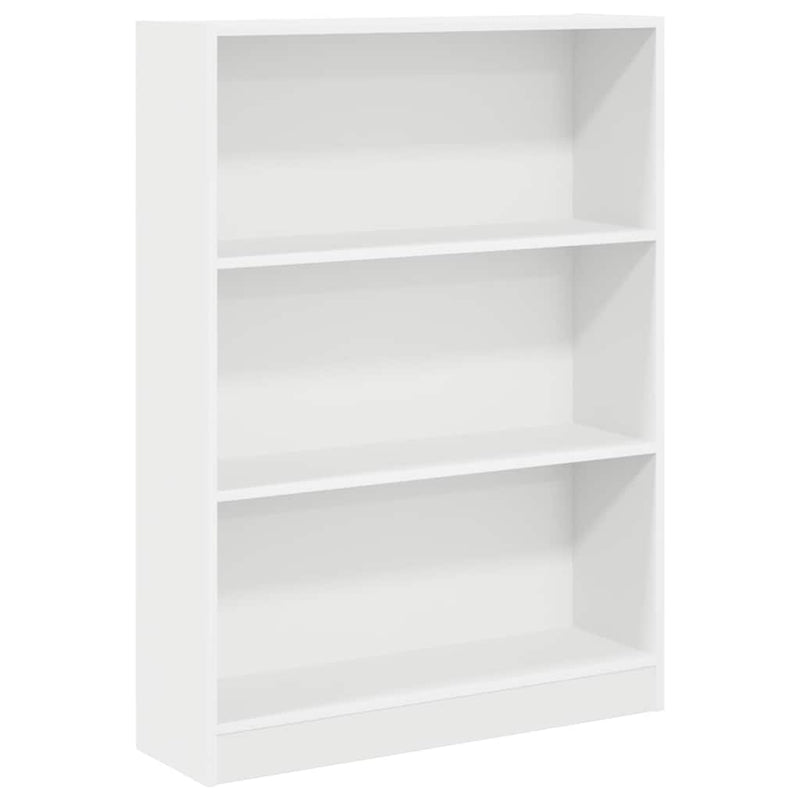 vidaXL fehér szerelt fa könyvespolc 80 x 24 x 109 cm