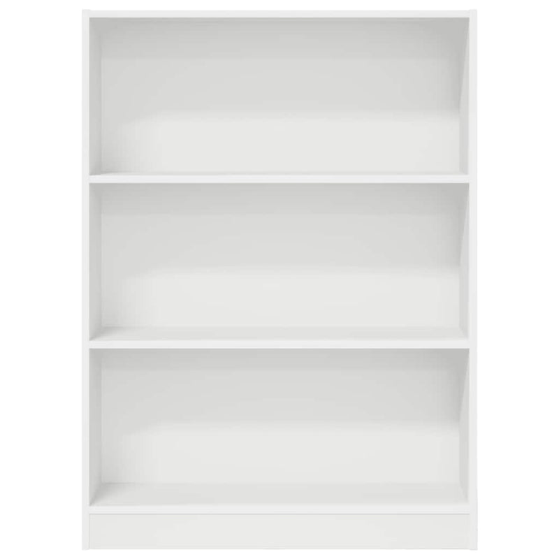 vidaXL fehér szerelt fa könyvespolc 80 x 24 x 109 cm
