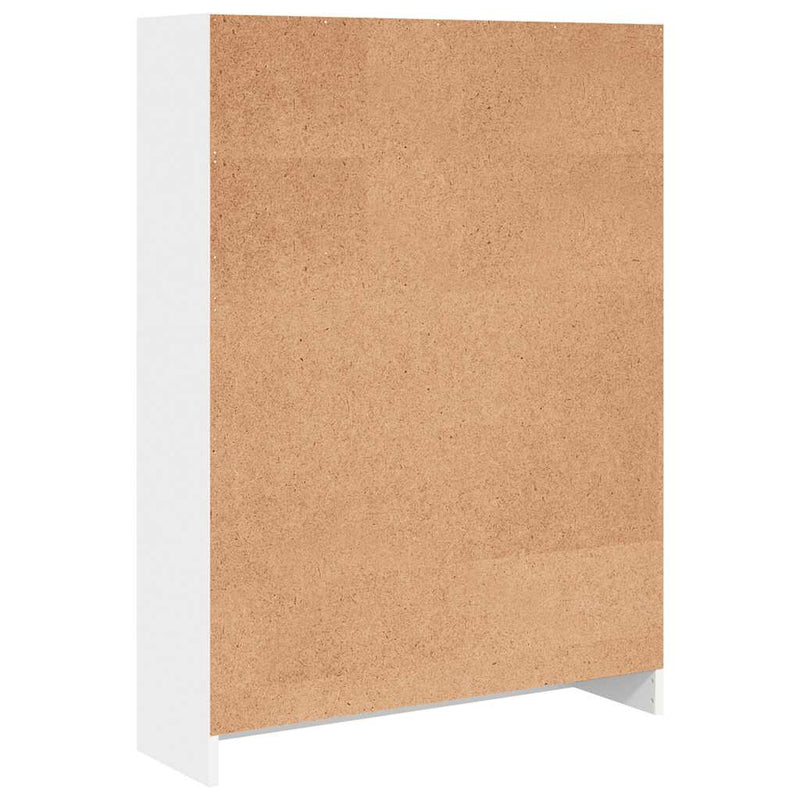 vidaXL fehér szerelt fa könyvespolc 80 x 24 x 109 cm