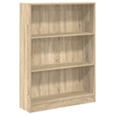 vidaXL sonoma tölgy színű szerelt fa könyvespolc 80 x 24 x 109 cm