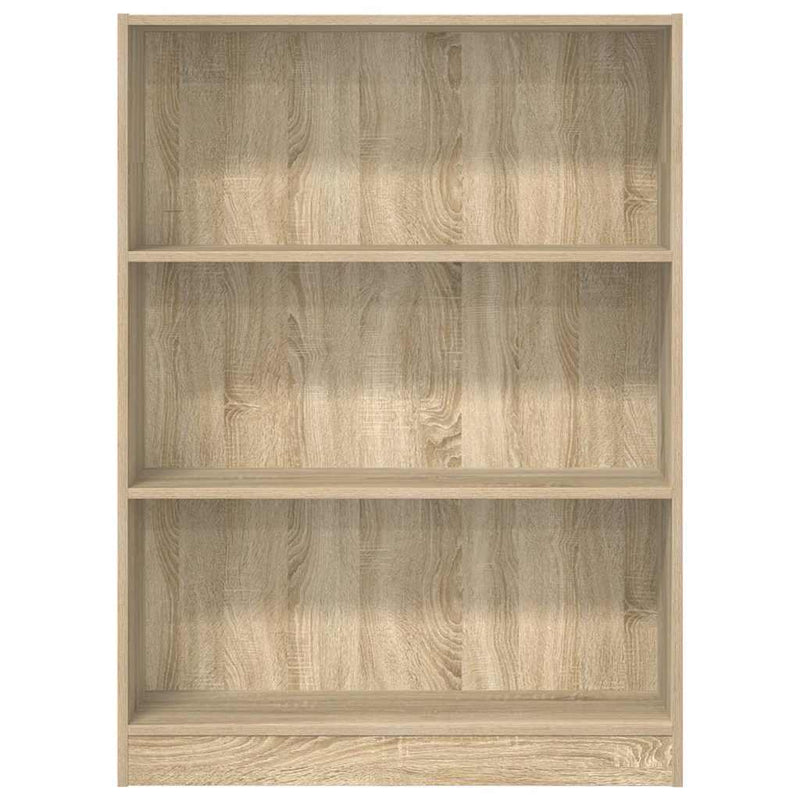 vidaXL sonoma tölgy színű szerelt fa könyvespolc 80 x 24 x 109 cm