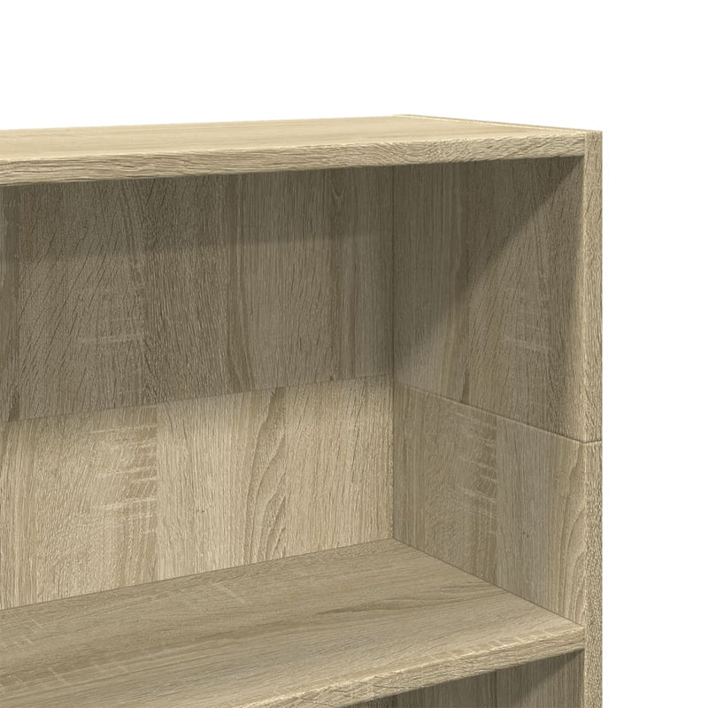 vidaXL sonoma tölgy színű szerelt fa könyvespolc 80 x 24 x 109 cm