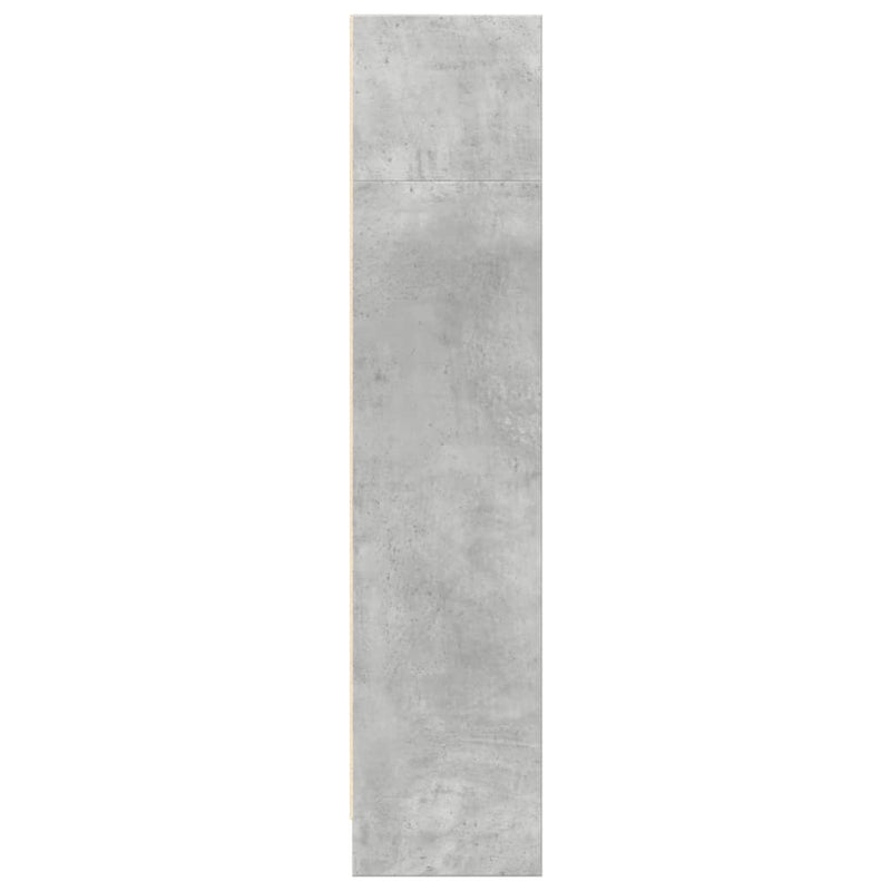 vidaXL betonszürke szerelt fa könyvespolc 80 x 24 x 109 cm