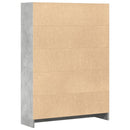 vidaXL betonszürke szerelt fa könyvespolc 80 x 24 x 109 cm