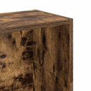 vidaXL füstös tölgy színű szerelt fa könyvszekrény 80 x 24 x 109 cm