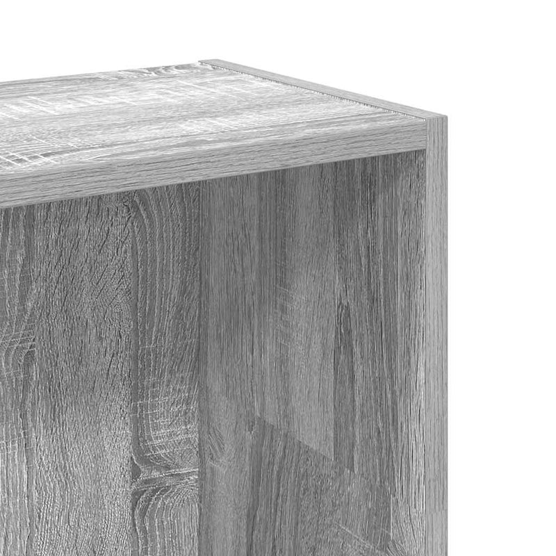 vidaXL szürke sonoma színű szerelt fa könyvespolc 80 x 24 x 109 cm