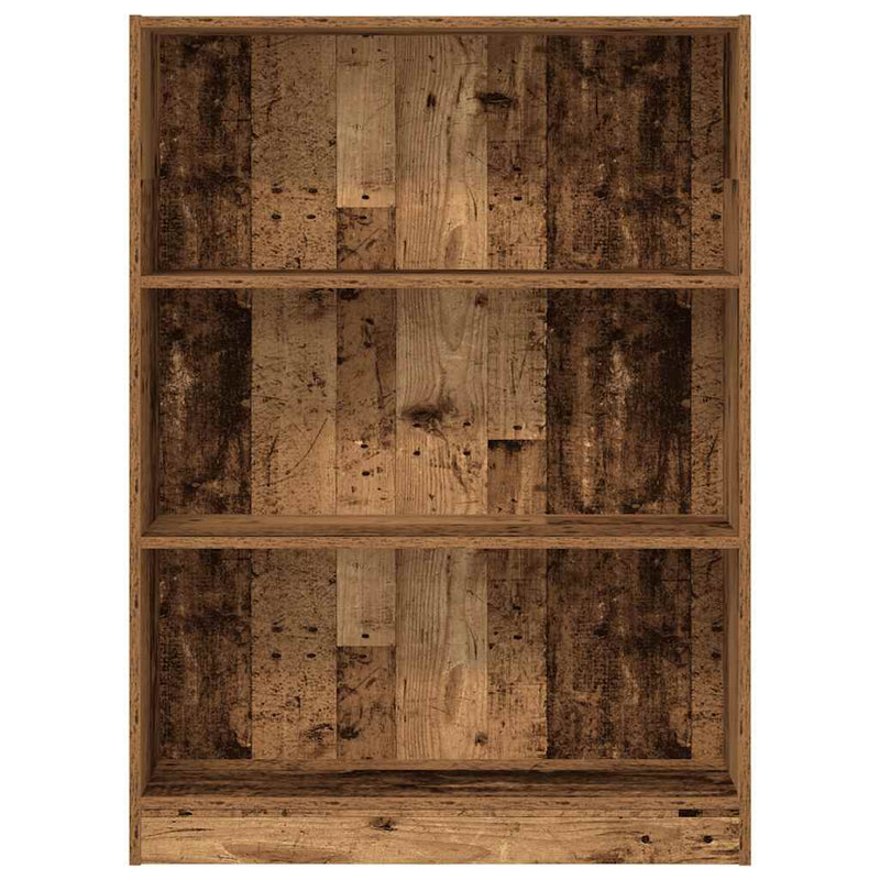 vidaXL antik fa színű szerelt fa könyvespolc 80 x 24 x 109 cm