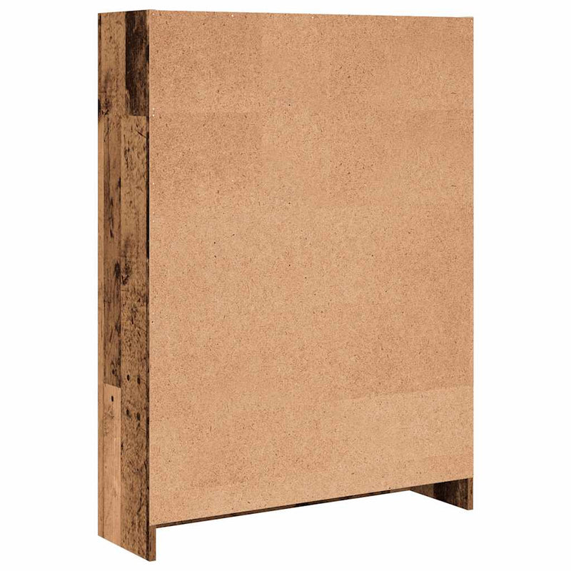vidaXL antik fa színű szerelt fa könyvespolc 80 x 24 x 109 cm