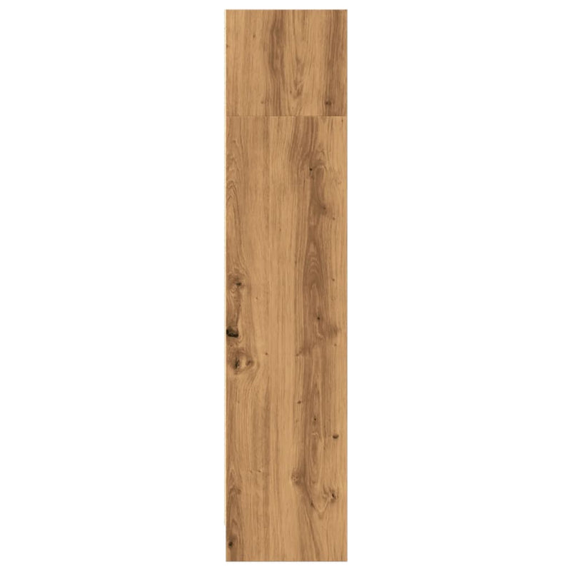 vidaXL kézműves tölgy szerelt fa könyvespolc 80 x 24 x 109 cm