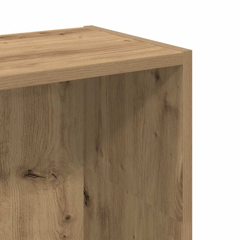 vidaXL kézműves tölgy szerelt fa könyvespolc 80 x 24 x 109 cm