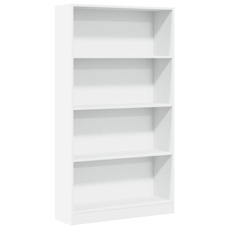 vidaXL fehér szerelt fa könyvespolc 80 x 24 x 143 cm