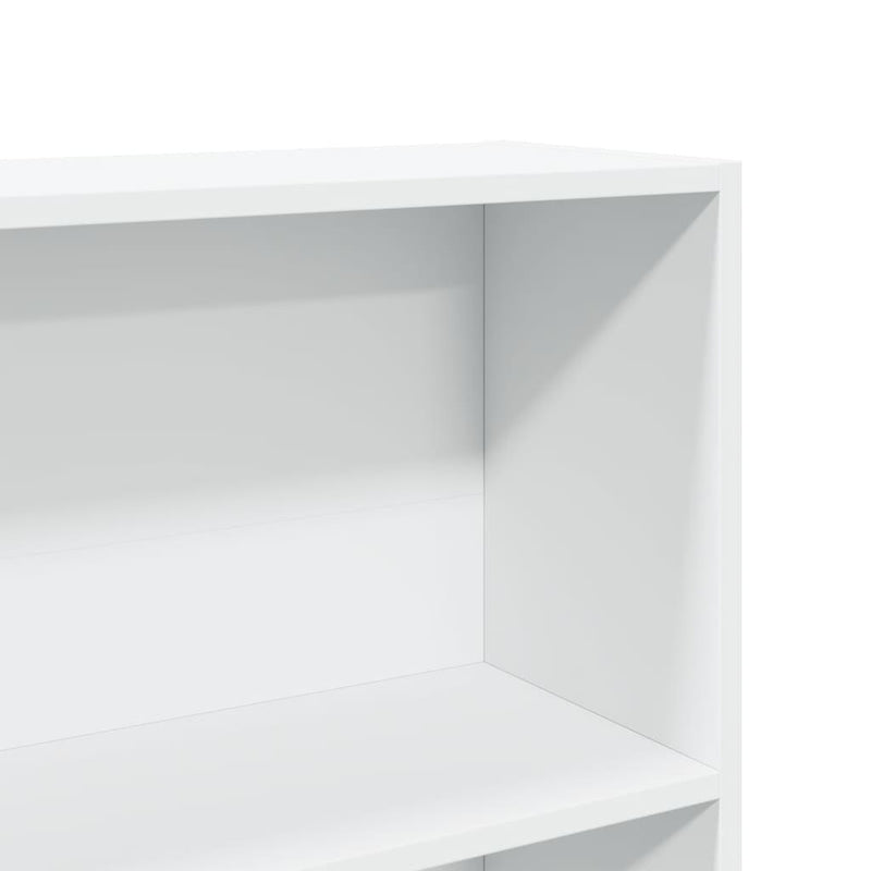 vidaXL fehér szerelt fa könyvespolc 80 x 24 x 143 cm