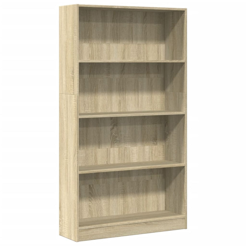 vidaXL sonoma tölgy színű szerelt fa könyvszekrény 80 x 24 x 143 cm