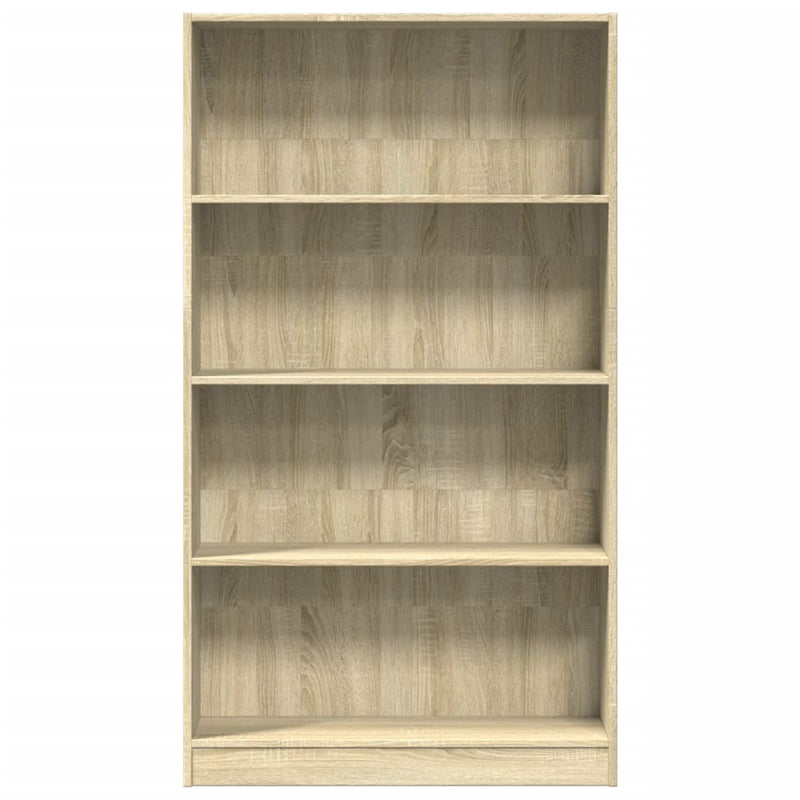vidaXL sonoma tölgy színű szerelt fa könyvszekrény 80 x 24 x 143 cm