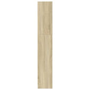 vidaXL sonoma tölgy színű szerelt fa könyvszekrény 80 x 24 x 143 cm