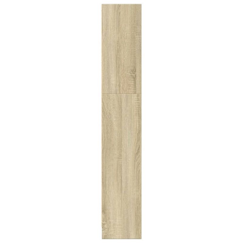vidaXL sonoma tölgy színű szerelt fa könyvszekrény 80 x 24 x 143 cm