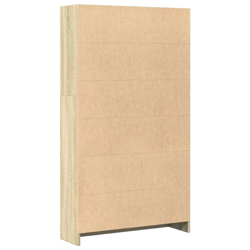 vidaXL sonoma tölgy színű szerelt fa könyvszekrény 80 x 24 x 143 cm
