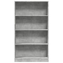 vidaXL betonszürke szerelt fa könyvespolc 80 x 24 x 143 cm