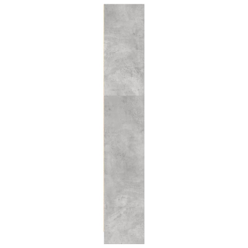 vidaXL betonszürke szerelt fa könyvespolc 80 x 24 x 143 cm