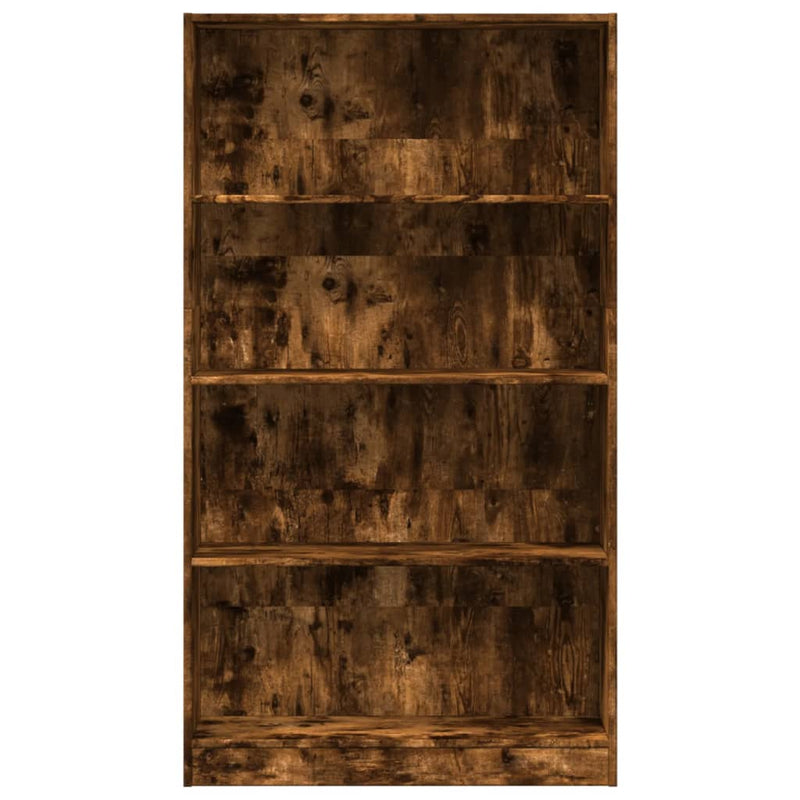 vidaXL füstös tölgy színű szerelt fa könyvszekrény 80 x 24 x 143 cm