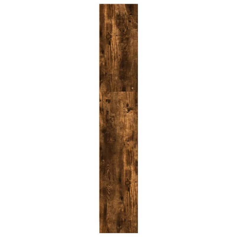 vidaXL füstös tölgy színű szerelt fa könyvszekrény 80 x 24 x 143 cm