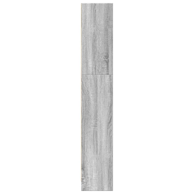vidaXL szürke sonoma színű szerelt fa könyvespolc 80 x 24 x 143 cm